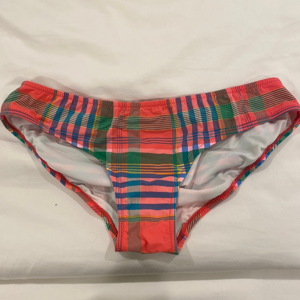 J.Crew Madras bikini bottoms